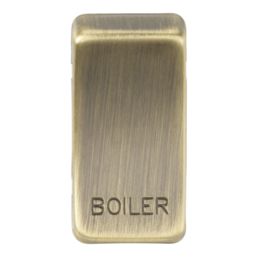 Knightsbridge 'BOILER' Switch Cover Antique Brass
