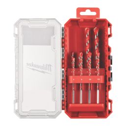 Milwaukee  Round Shank Multi-Material Hammer Drill Bit Set 8 Pieces