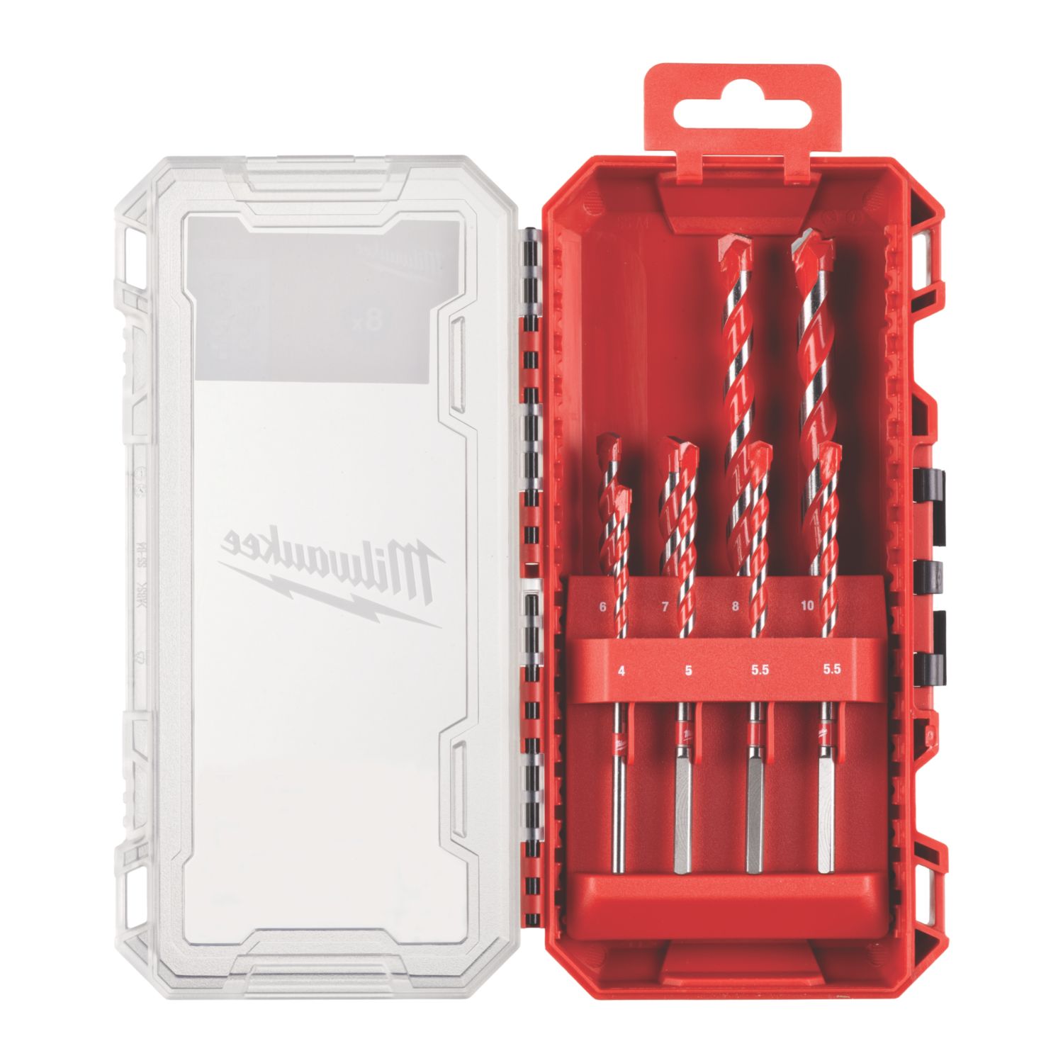 Milwaukee Round Shank Multi-Material Hammer Drill Bit Set 8 Pieces (253CX)