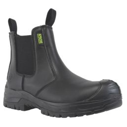 Apache Brooks Size 5  Black Water-Resistant  Safety Dealer Boots