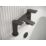 Bristan Frammento Black 150mm Deck Mounted Lever 2 Tap Holes Bath Mixer Tap