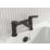 Bristan Frammento Black 150mm Deck Mounted Lever 2 Tap Holes Bath Mixer Tap