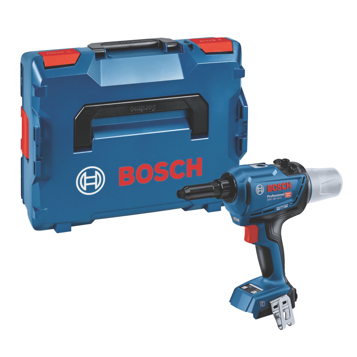 Bosch GRG 18V-16 C 18V Li-Ion Coolpack Brushless Cordless Rivet Gun in L-Boxx - Bare (253FN)