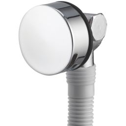 Aqualisa Options Chrome Round Head Bath Overflow Filler Tap  With Waste