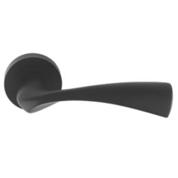 Carlisle Brass Sintra Door Handle Pair Matt Black
