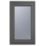 Crystal  Left-Hand Opening Obscure Triple-Glazed Casement Anthracite on White uPVC Window 610mm x 1115mm