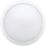 Luceco Atlas Outdoor Round LED Bulkhead With Microwave Sensor White 12.5W 1250lm