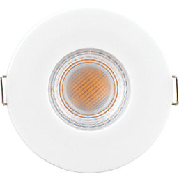Luceco FType Essence Flat Fixed Cylinder Fire Rated LED Downlight  White 5W 515lm
