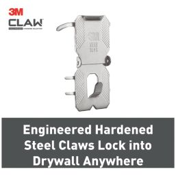 3M  Plasterboard Picture Hanger Silver 9 Pack
