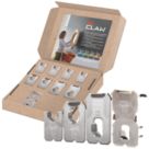 3M  Plasterboard Picture Hanger Silver 9 Pack