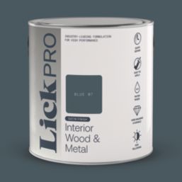 LickPro 2.5Ltr Blue 07 Satin Water-Based Trim Paint