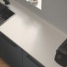 Wilsonart Matt White Stone Effect Laminate Upstand 3000mm x 100mm x 20mm