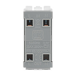British General Nexus 20A Grid DP Control Switch White