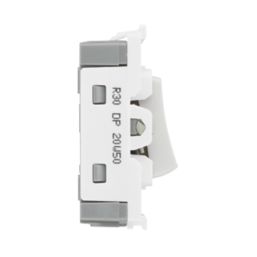 British General Nexus 20A Grid DP Control Switch White