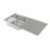 Carysil SD100L 1 Bowl Stainless Steel Inset Kitchen Sink  1000mm x 500mm
