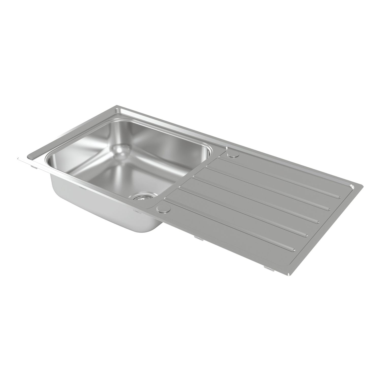 Carysil SD100L 1 Bowl Stainless Steel Inset Kitchen Sink 1000mm x 500mm (253RE)