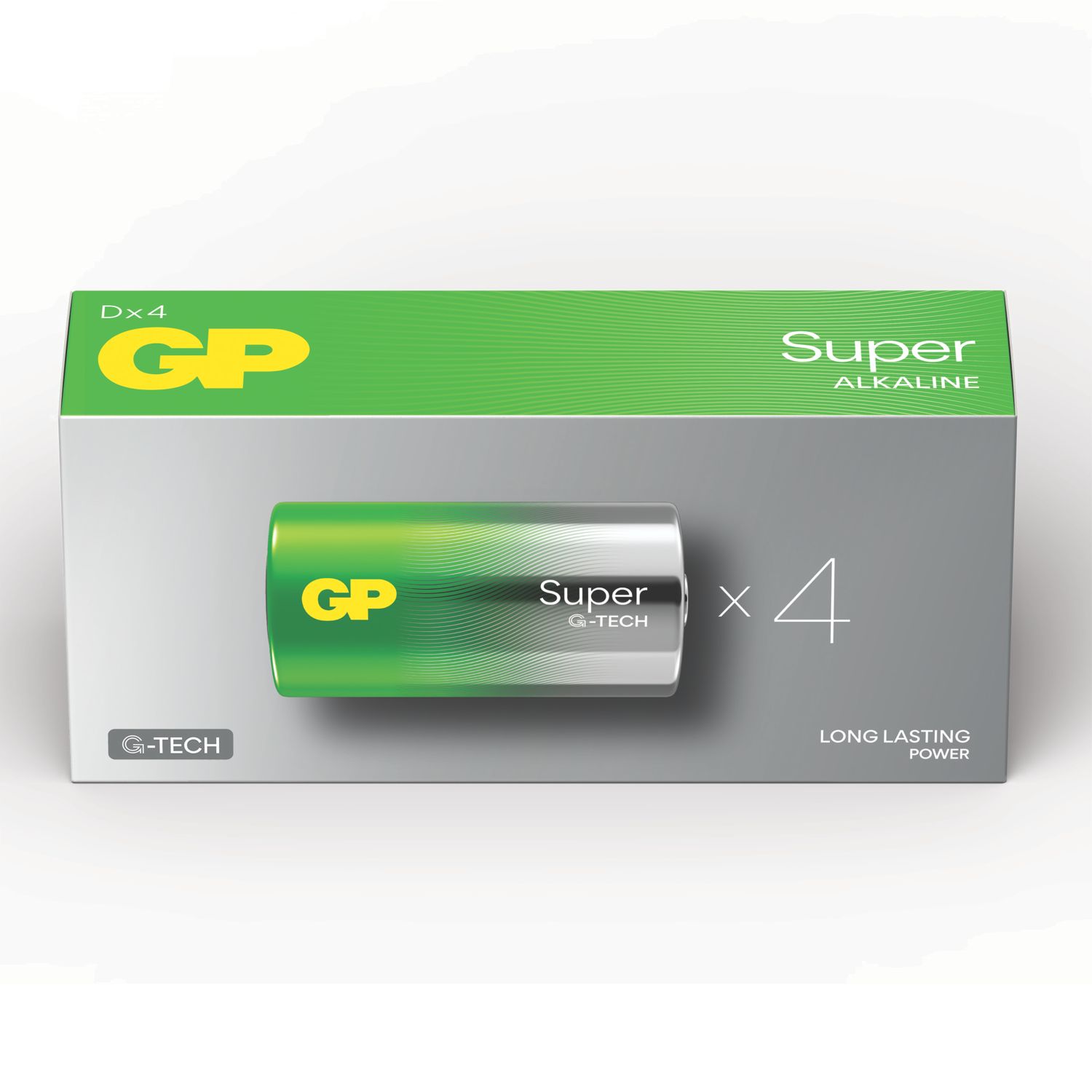 GP Batteries Super D 1.5V Alkaline Batteries 4 Pack (253RM)
