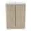 Newland  Double Door Floor Standing Vanity Unit with Basin Effect Natural Oak 600mm x 370mm x 840mm