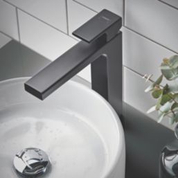 Hansgrohe Vernis Shape 190 Matt Black 250mm Standard Lever Mono Basin Mixer Tap