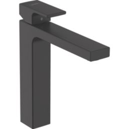 Hansgrohe Vernis Shape 190 Matt Black 250mm Standard Lever Mono Basin Mixer Tap