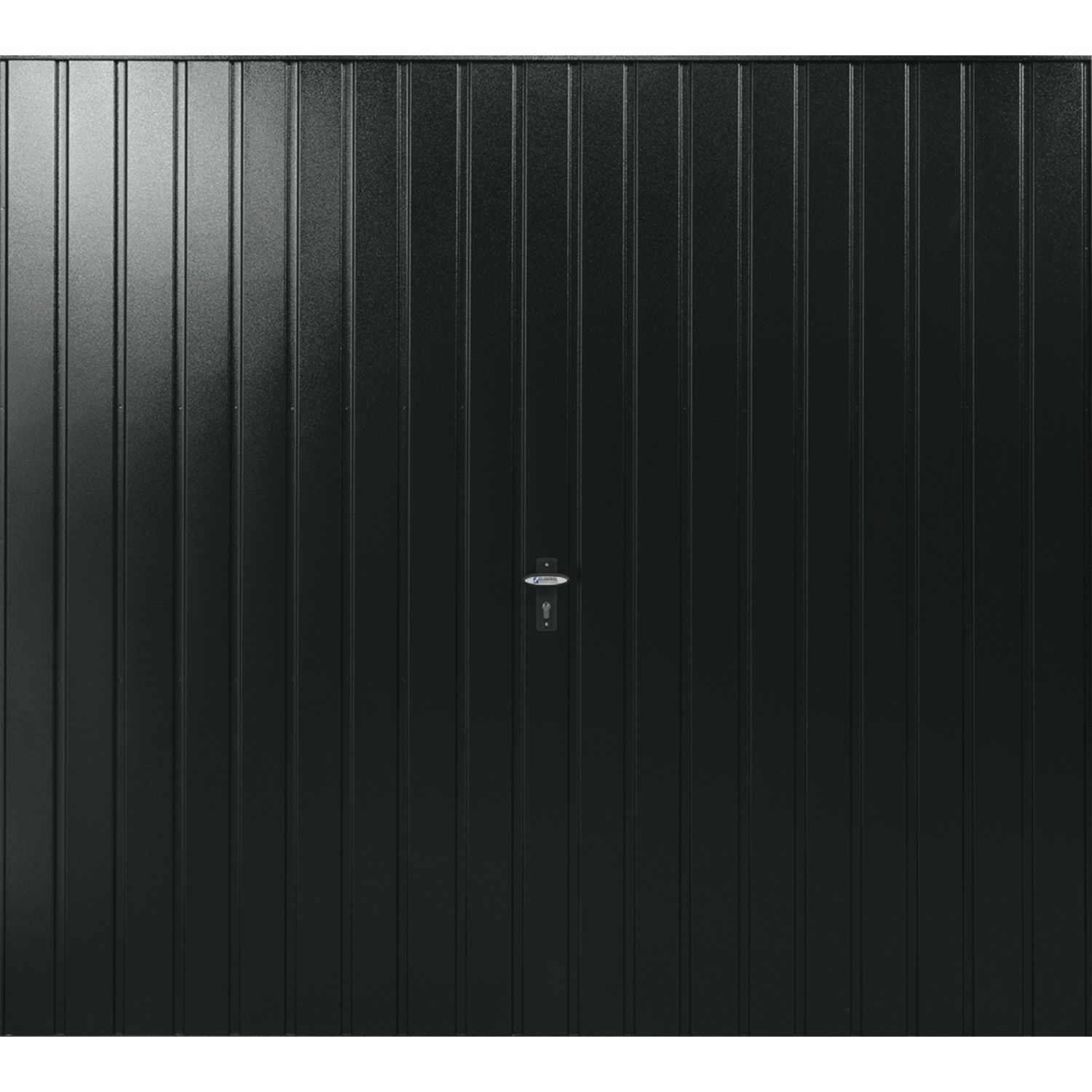 Gliderol Vertical 7' x 7' Non-Insulated Framed Steel Up & Over Garage Door Jet Black (253VP)