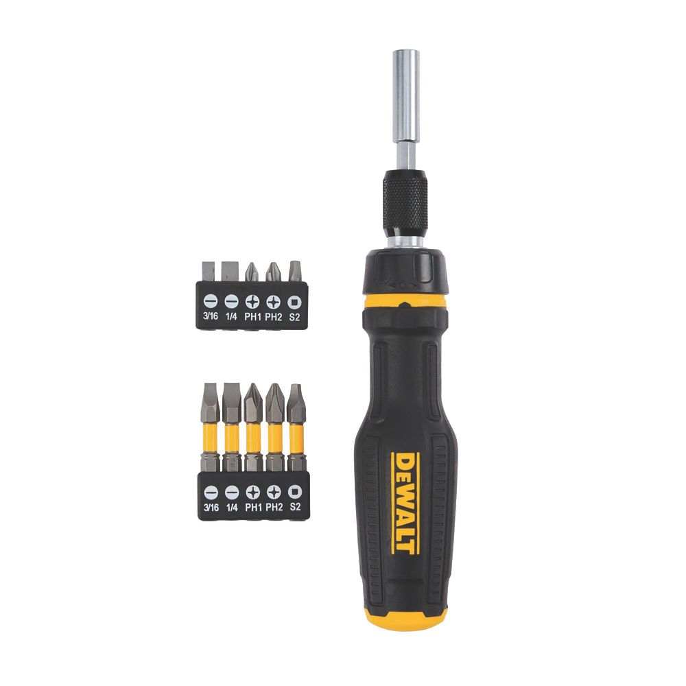 DeWalt MaxFit Mixed Demolition Screwdriver Set 8 Pieces - Screwfix