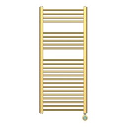 Flomasta 1100mm x 500mm 853BTU Gold Flat Electric Towel Radiator