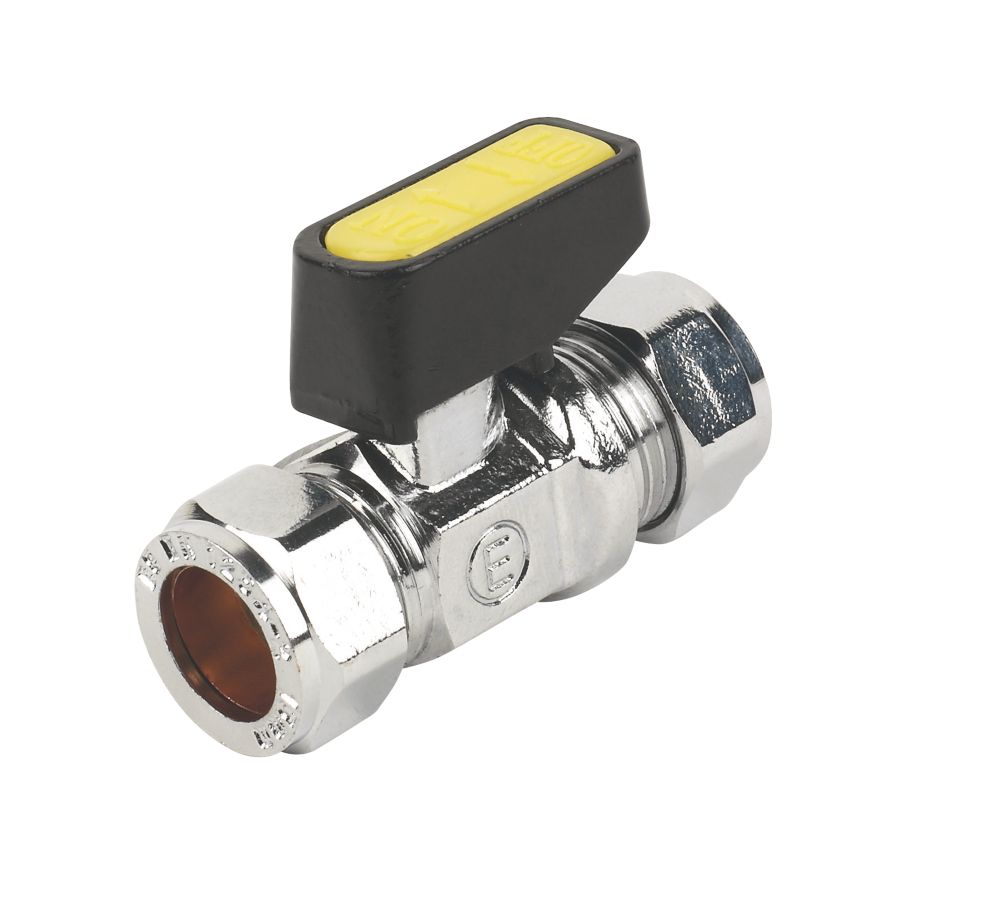 Essentials Mini Ball Valve 15mm x 15mm Screwfix