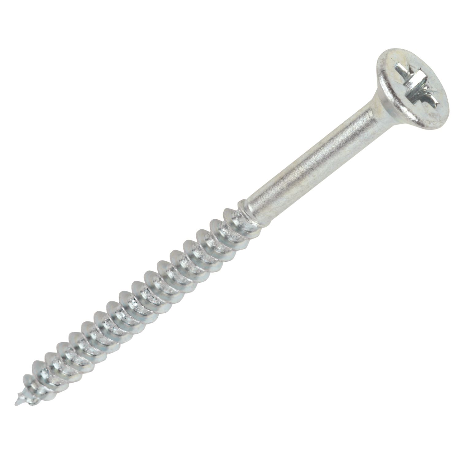 Silverscrew PZ Double-Countersunk Thread Cutting Multipurpose Screws 6mm x 140mm 50 Pack (25489)
