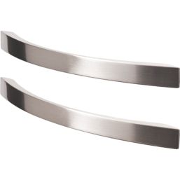 Essentials Sabaku Bow Handles Brushed Nickel 260mm 2 Pieces