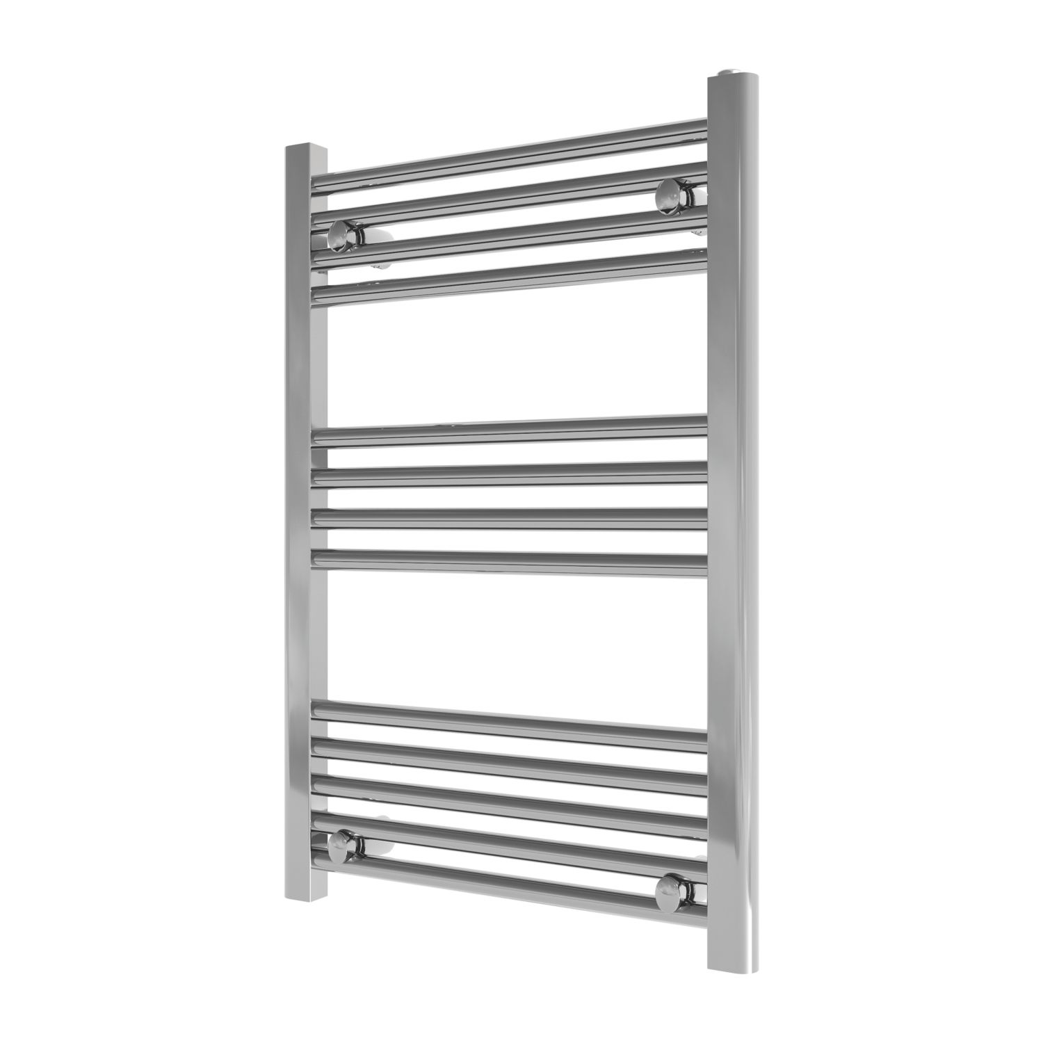 Azur 700mm x 500mm 672BTU Chrome Flat Towel Radiator (254AC)