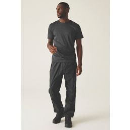 Regatta Active Waterproof  Overtrousers Black Large 35.8" W 31" L
