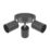 Eglo Reciso-E Round 3-Light Spotlight Black