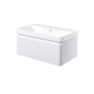 Essentials Genoa Vanity Unit with Basin Matt White 805mm x 460mm x 360mm