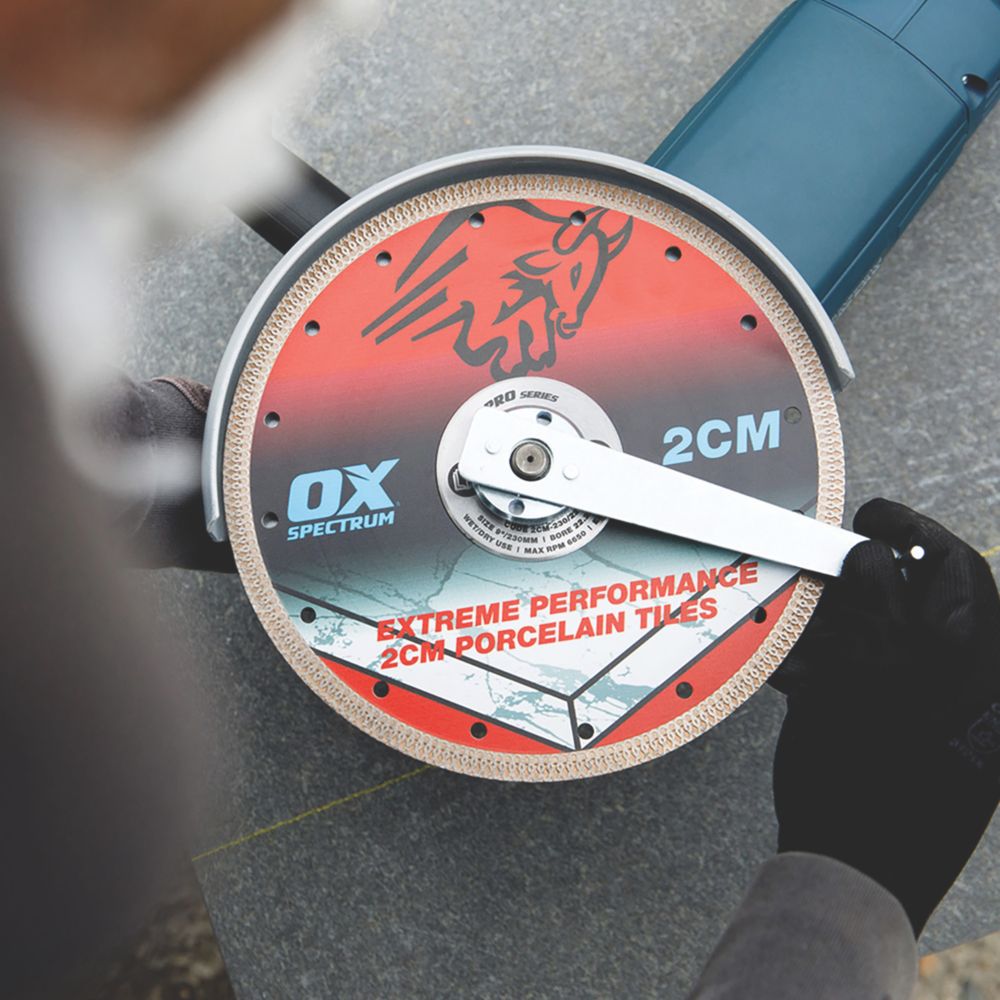 OX Pro Tile Diamond Blade 230mm x 22.23mm - Screwfix
