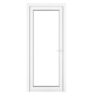Crystal  Fully Glazed 1-Clear Light Left-Handed White uPVC Back Door 2090mm x 840mm