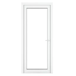 Crystal  Fully Glazed 1-Clear Light Left-Handed White uPVC Back Door 2090mm x 840mm