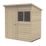 Forest  6' x 4' (Nominal) Pent Overlap Timber Shed with Base