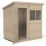 Forest  6' x 4' (Nominal) Pent Overlap Timber Shed with Base