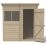 Forest  6' x 4' (Nominal) Pent Overlap Timber Shed with Base