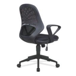 Nautilus Designs Lattice Medium Back Task/Operator Chair Black