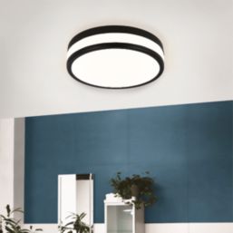 Eglo Palermo LED Ceiling Light Black 7W 2100lm