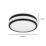 Eglo Palermo LED Ceiling Light Black 7W 2100lm