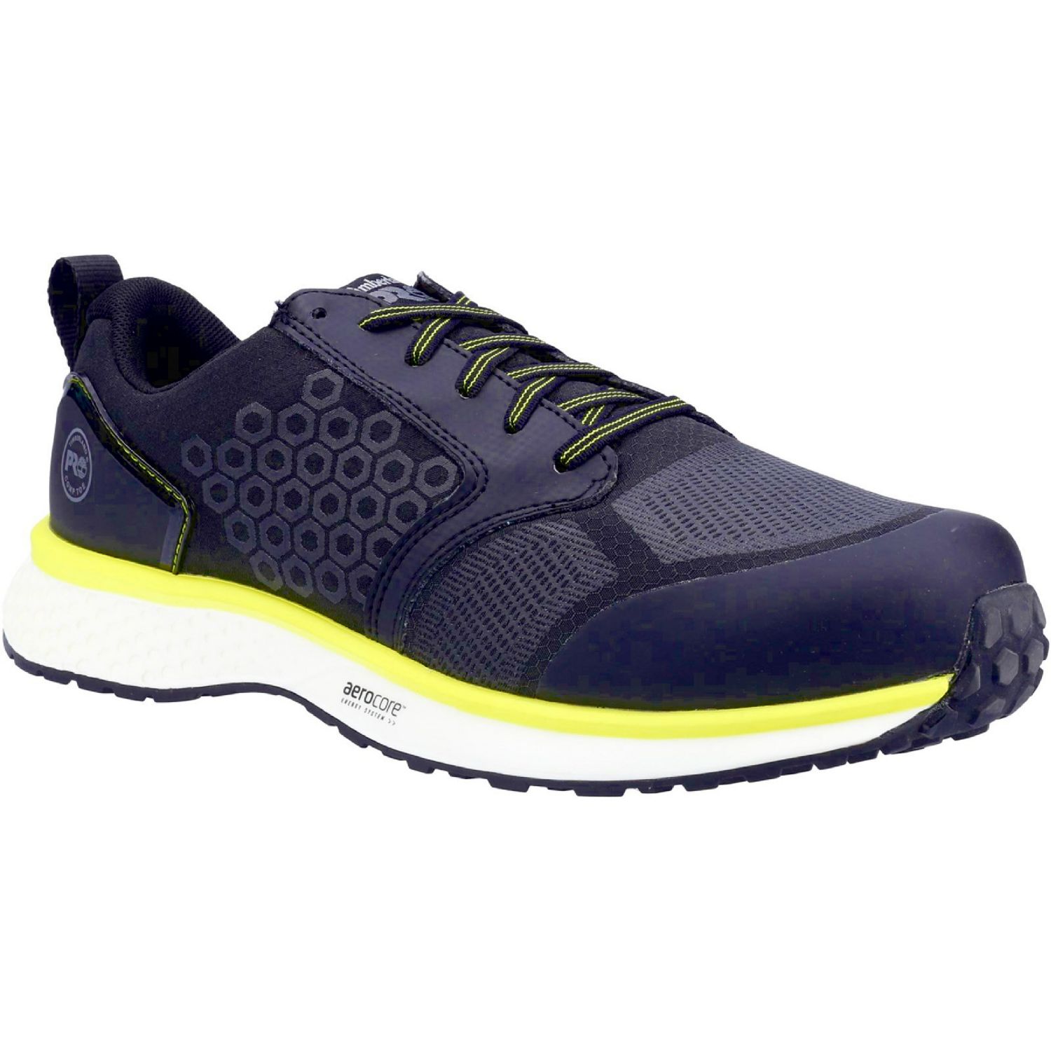 Timberland Pro Reaxion Size 11 Black/Yellow Safety Trainers (254PR)