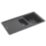 Franke Titan 1.5 Bowl Composite Kitchen Sink Graphite Reversible 970mm x 500mm