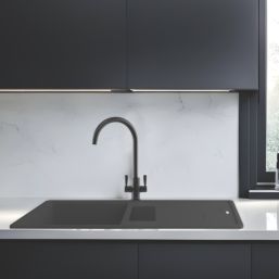 Franke Titan 1.5 Bowl Composite Kitchen Sink Graphite Reversible 970mm x 500mm