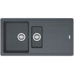 Franke Titan 1.5 Bowl Composite Kitchen Sink Graphite Reversible 970mm x 500mm