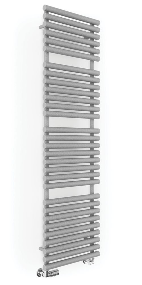 Terma Rolo Towel Rail 1800m x 520mm Grey / Silver 3454BTU - Screwfix