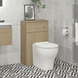 Newland  Floorstanding Toilet Unit Natural Oak Effect 500mm x 260mm x 850mm