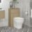 Newland  Floorstanding Toilet Unit Natural Oak Effect 500mm x 260mm x 850mm